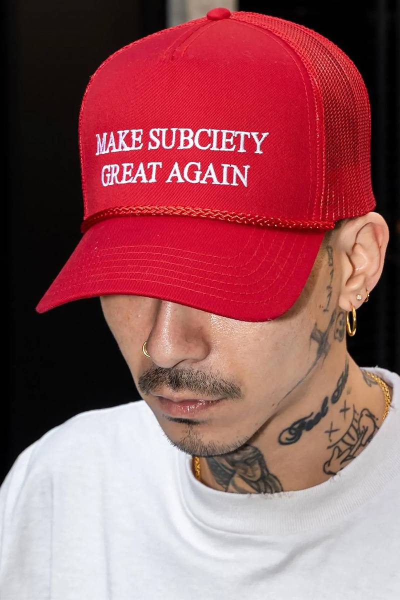 Subciety (サブサエティ) Mesh back trucker cap - Red