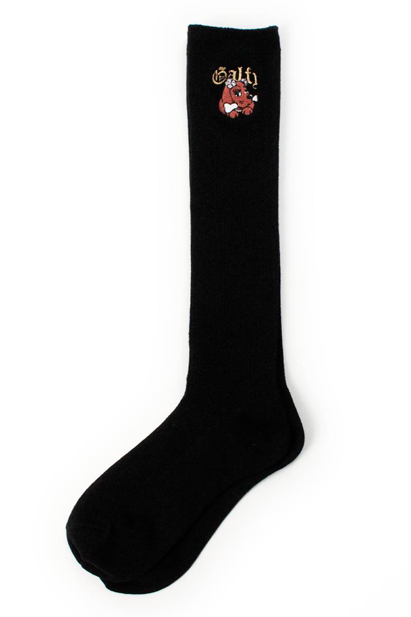 【予約商品】GALFY (ガルフィー) GAL豹ハイソックス - Black