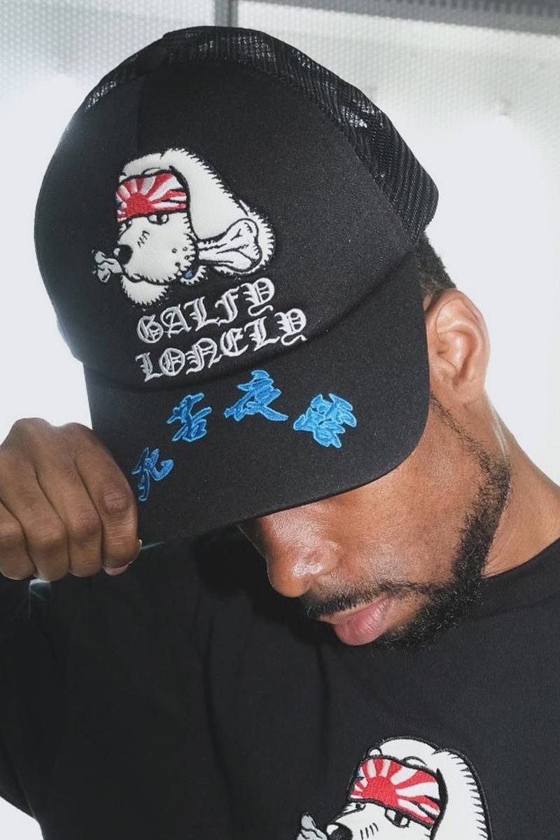 GALFY(ガルフィー)×LONELY論理 (ロンリー) SICKYOLO TRACKER CAP BLACK