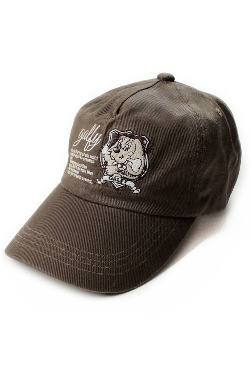 【予約商品】GALFY（ガルフィー）艶艶エンブレムCAP - KHAKI