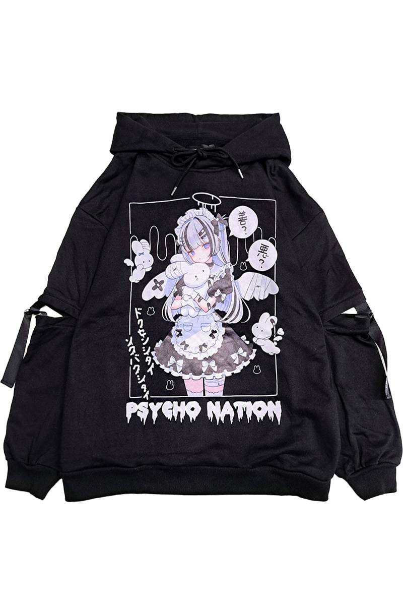 寝田ルネ×PSYCHO NATION(サイコネーション) メイドパーカー