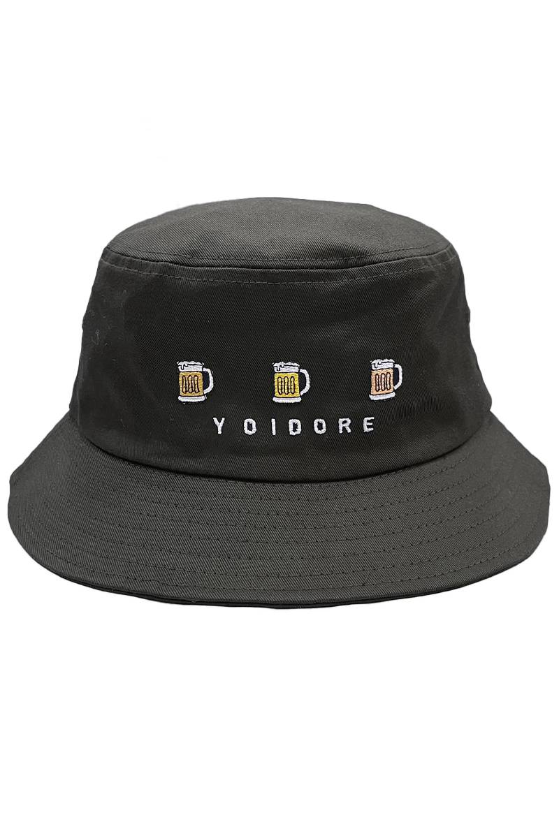 YOIDORE(ヨイドレ) YOIDOREバケットハット - Black