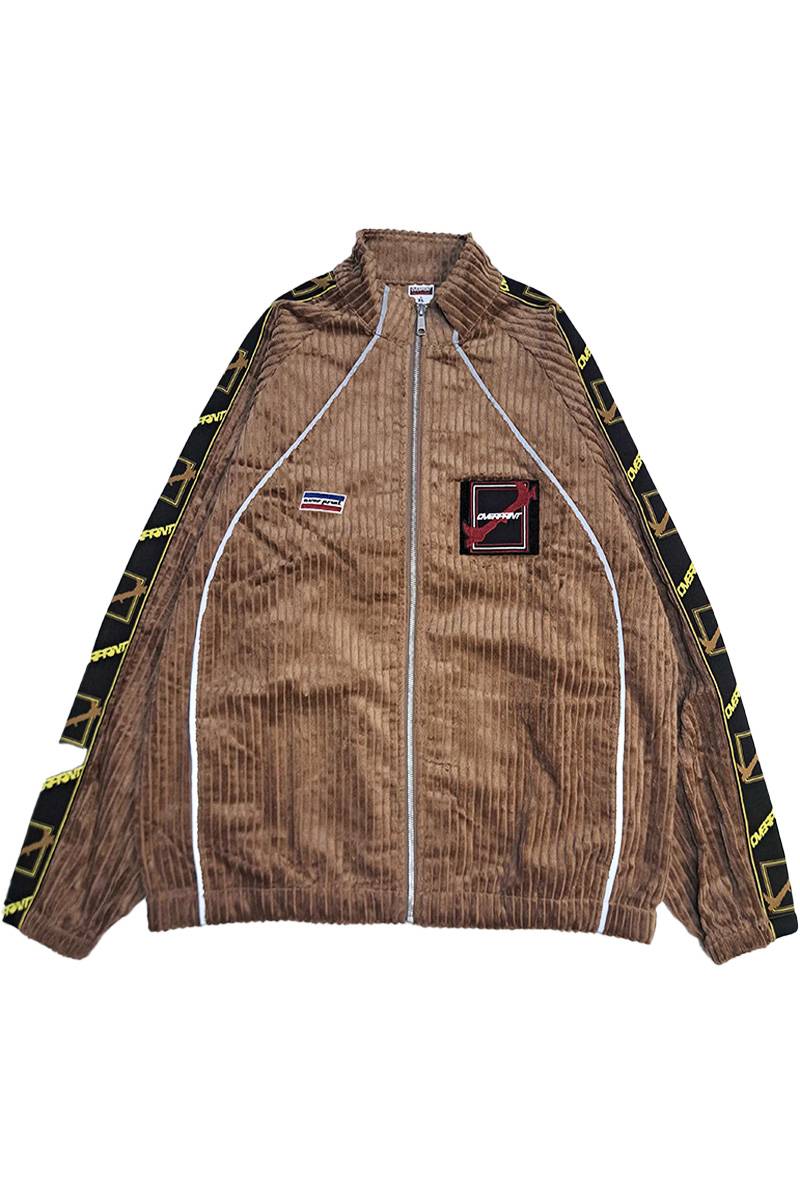 over print (オーバープリント) Corduroy jersey jacket - Beige