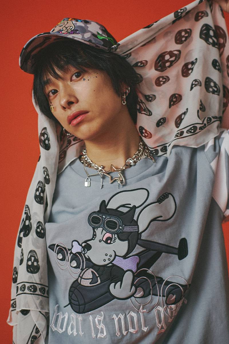 GALFY (ガルフィー) 反戦ロンTee - Gray