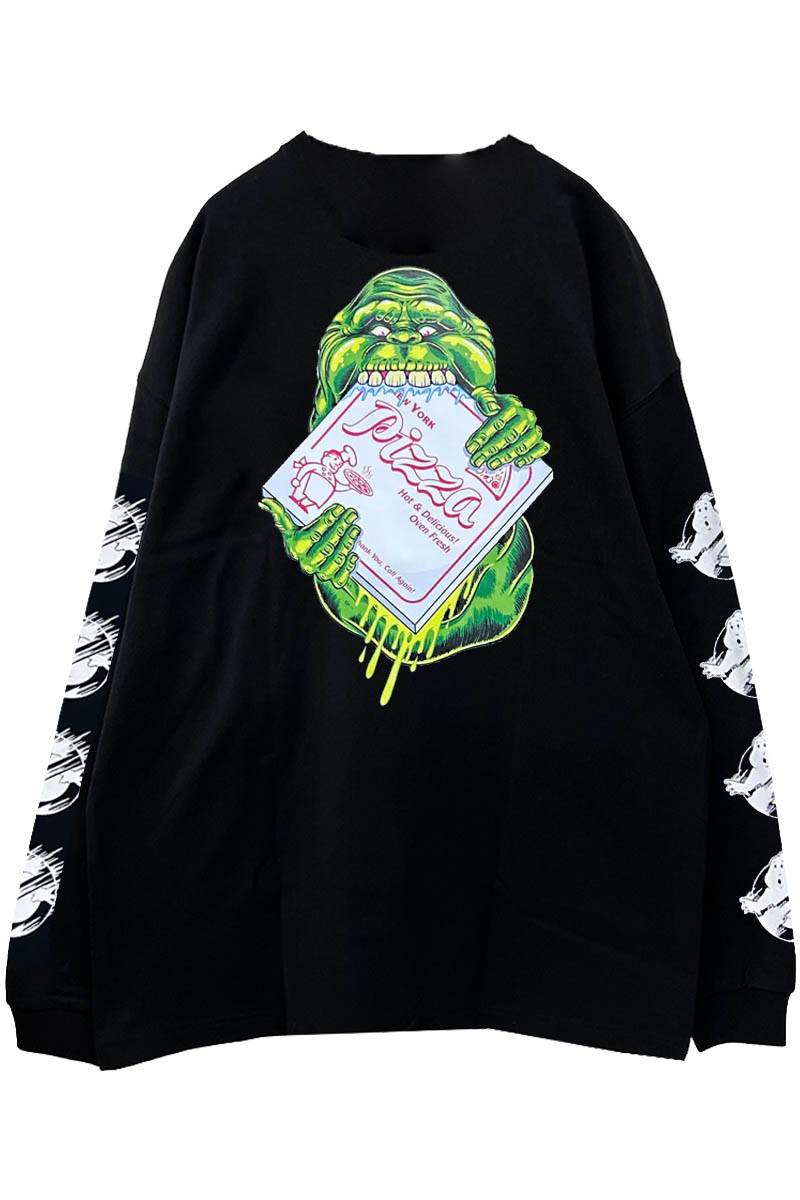 over print (オーバープリント) GHOST BUSTERS LS Tee 4 black