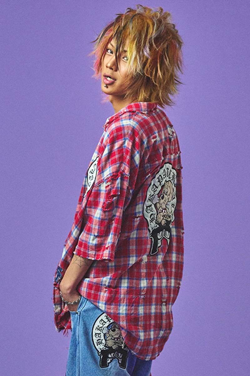 GALFY (ガルフィー) チャカパッチチェックシャツ - Red