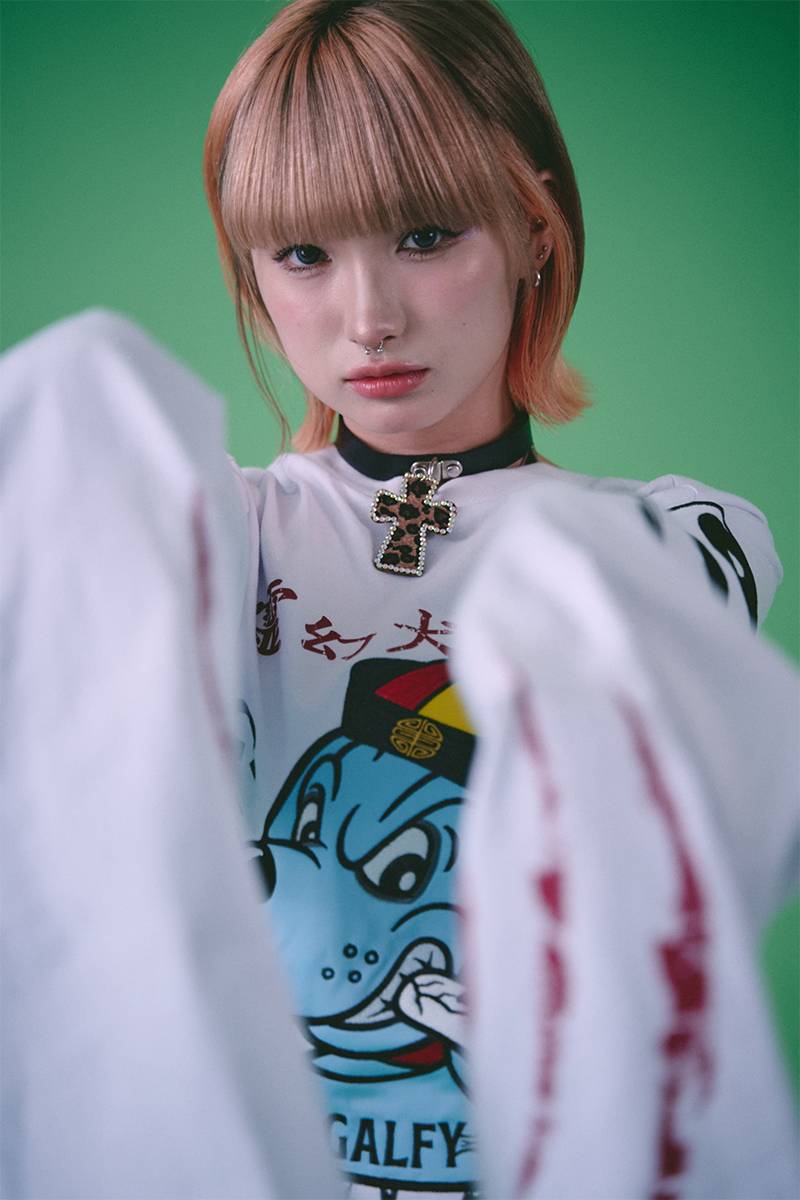 GALFY(ガルフィー) 霊幻犬(キョンシー犬)Tee - WHITE / ロック