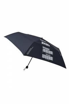 over print(オーバープリント) Folding umbrella (blackish navy)