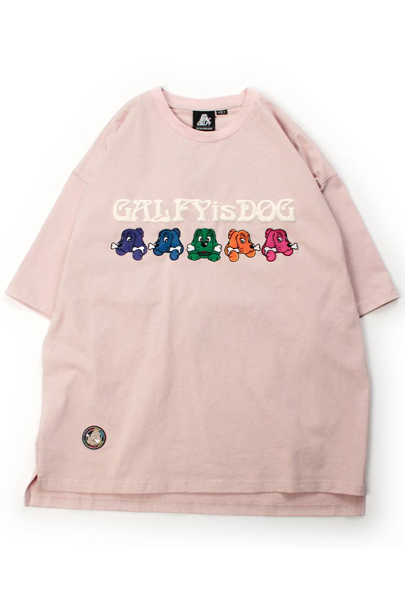 【予約商品】GALFY (ガルフィー) 復刻 GALFY is DOG TEE - Pink