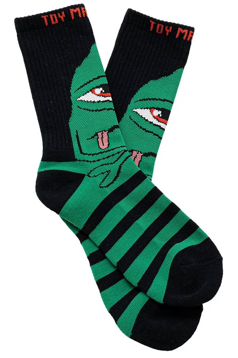 TOY MACHINE (トイ・マシーン) BORED SECT STRIPE SOCKS - Black