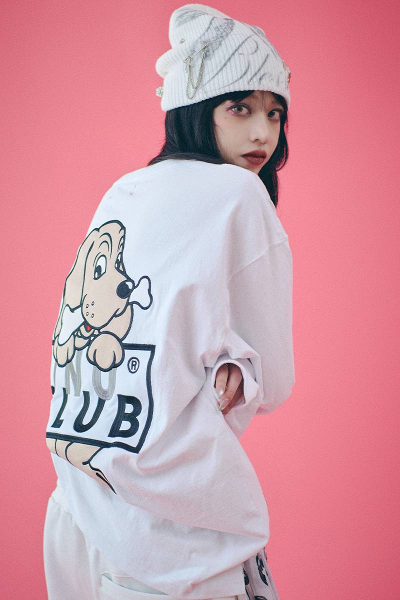 GALFY (ガルフィー)イヌクラブロンTee WHITE