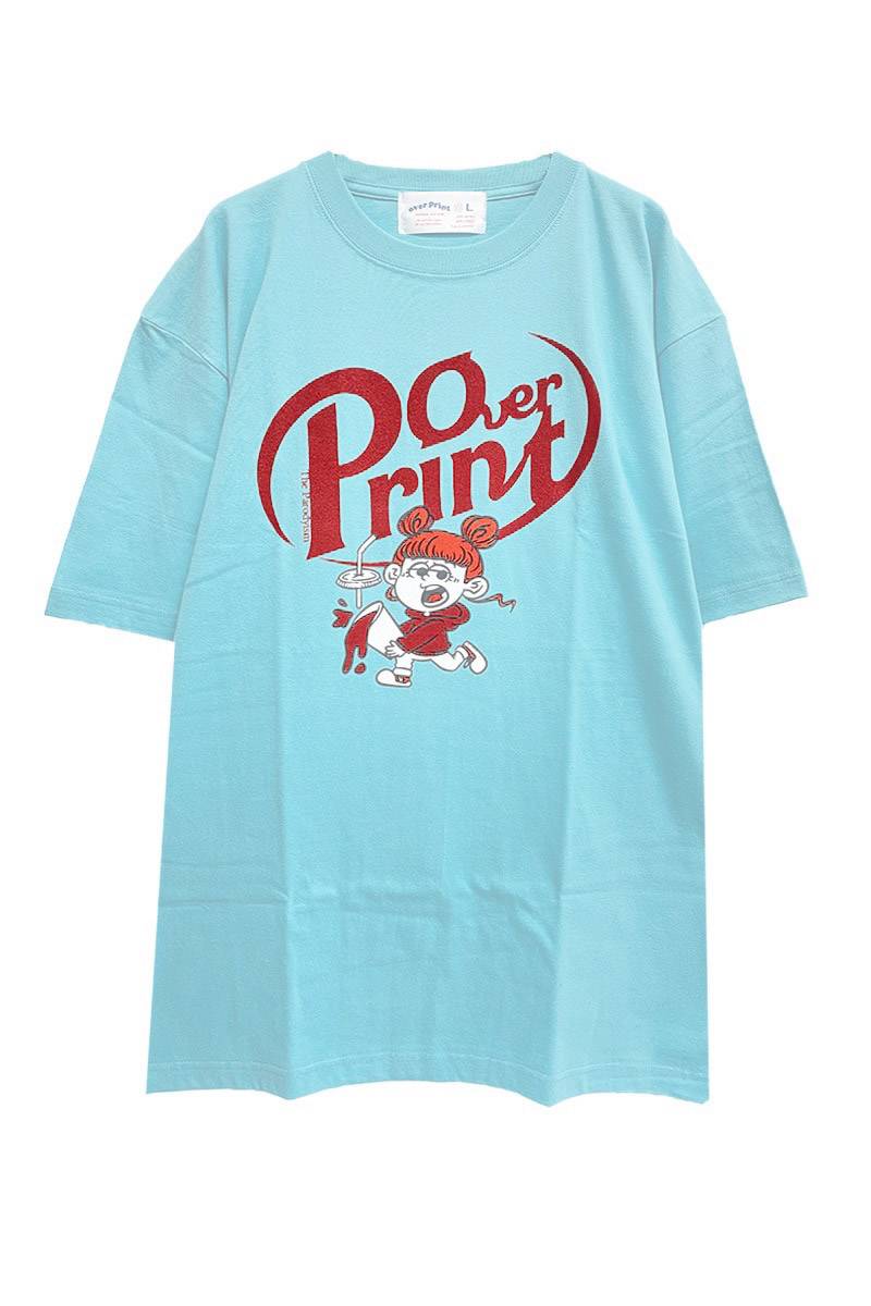 over print (オーバープリント) DRINK Tee (mint)