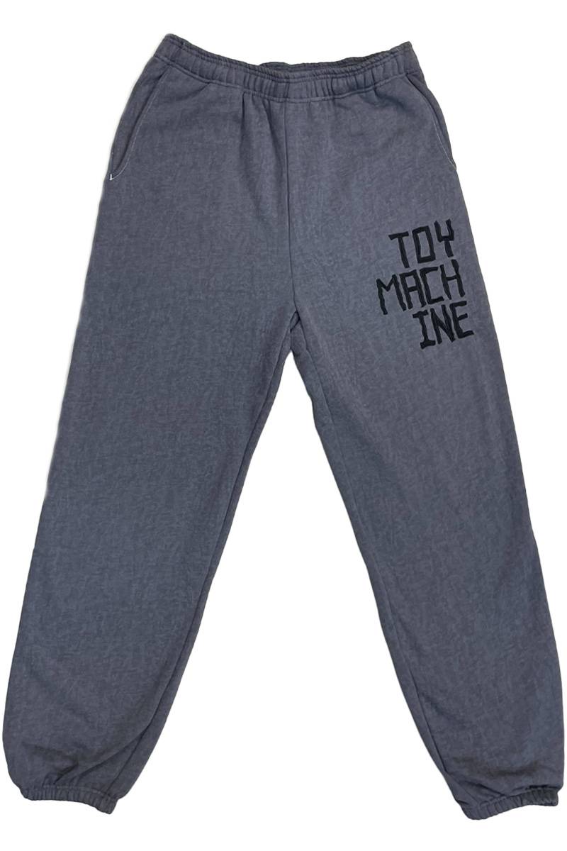 TOY MACHINE (トイマシーン) PIGMENT SWEAT PANTS - Chacoal