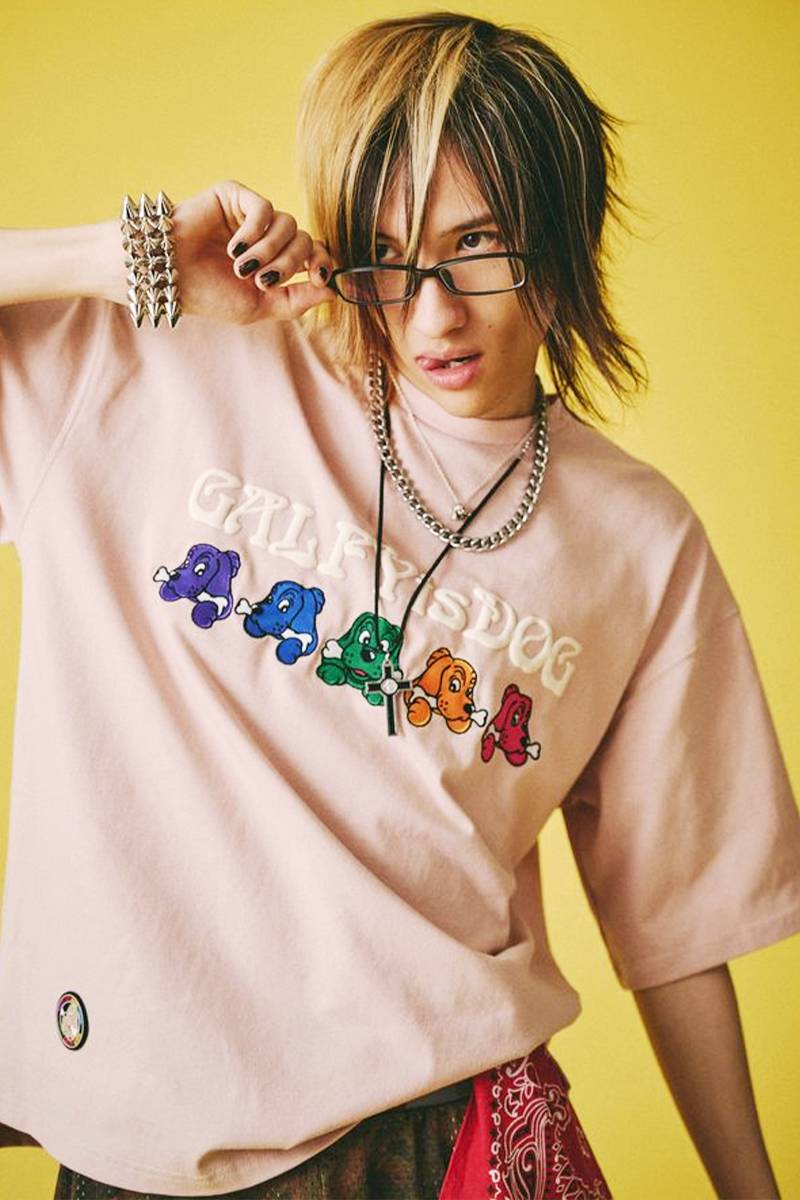 GALFY (ガルフィー) 復刻 GALFY is DOG TEE - Pink