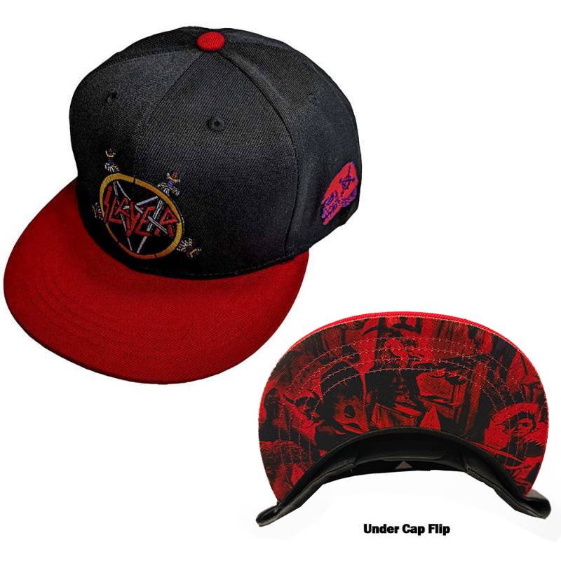 SLAYER Unisex Snapback Cap: Hell Awaits (Red & Black)