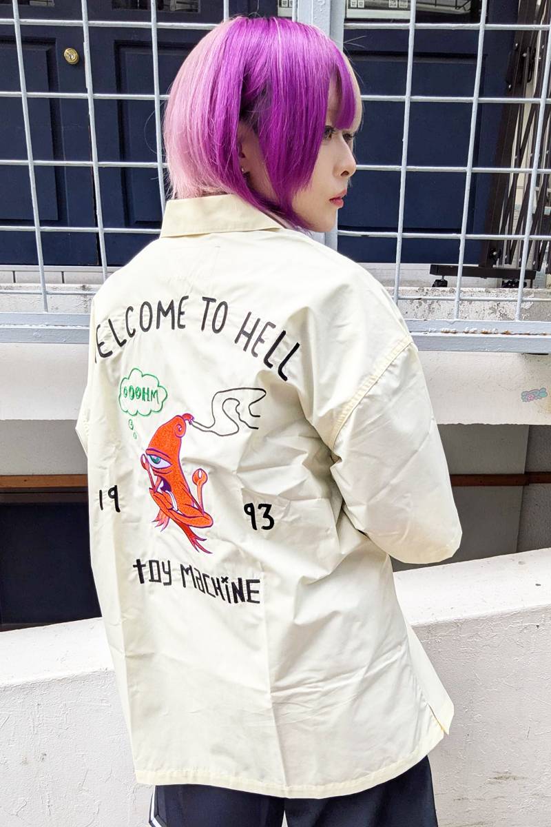 TOY MACHINE (トイマシーン) WELCOME TO HELL POPLYN SS SHIRTS - L.Yellow