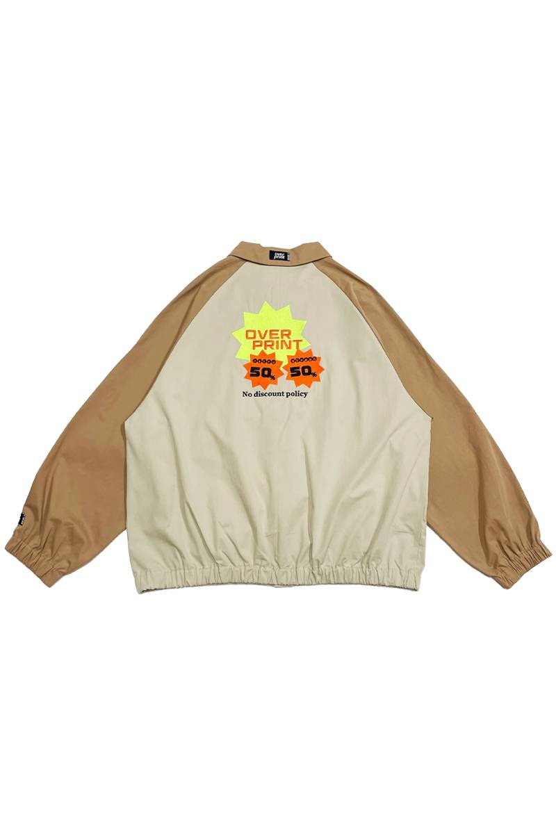 over print (オーバープリント) No discount COACH JACKET - Sand