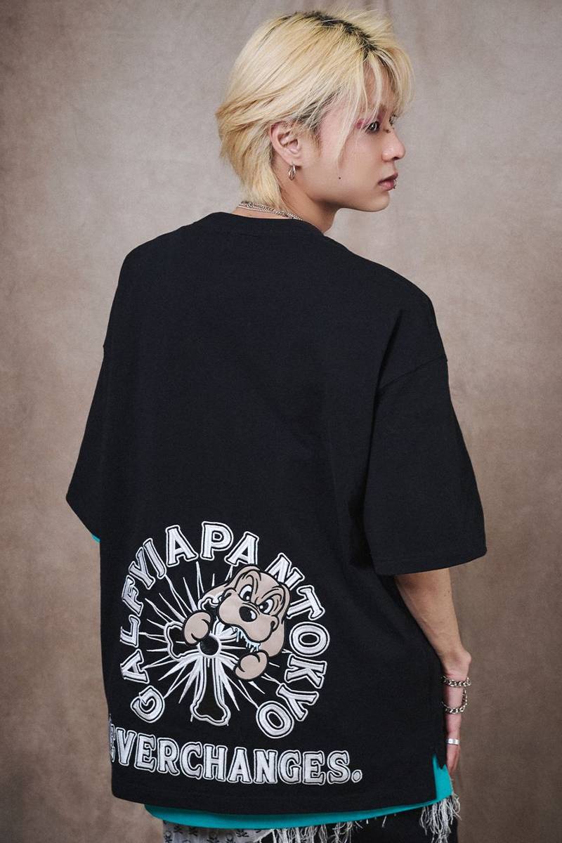 GALFY (ガルフィー) おしゃぶりワンワンTee - Black