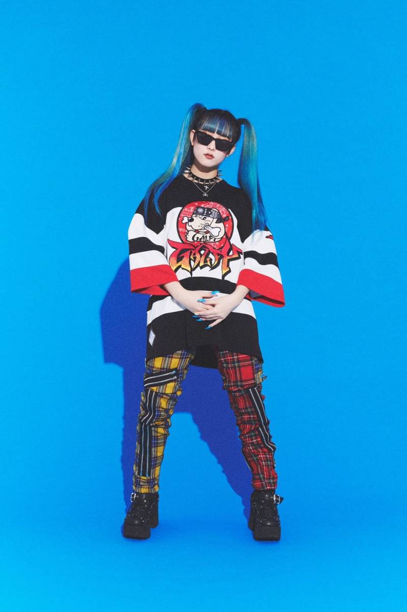 ロックファッション、バンドグッズのGEKIROCK CLOTHING / GALFY カラーギャングTee 白黒ギャング