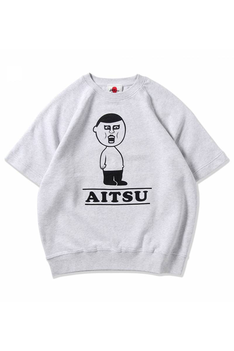 PUNK DRUNKERS（パンクドランカーズ）アイツ半袖トレーナー - ASH