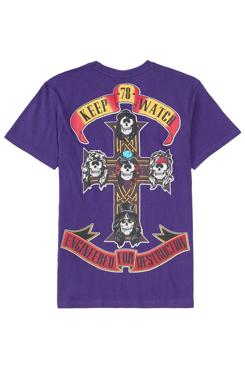 MISHKA (ミシカ) Destruction Short Sleeve Tee - Purple