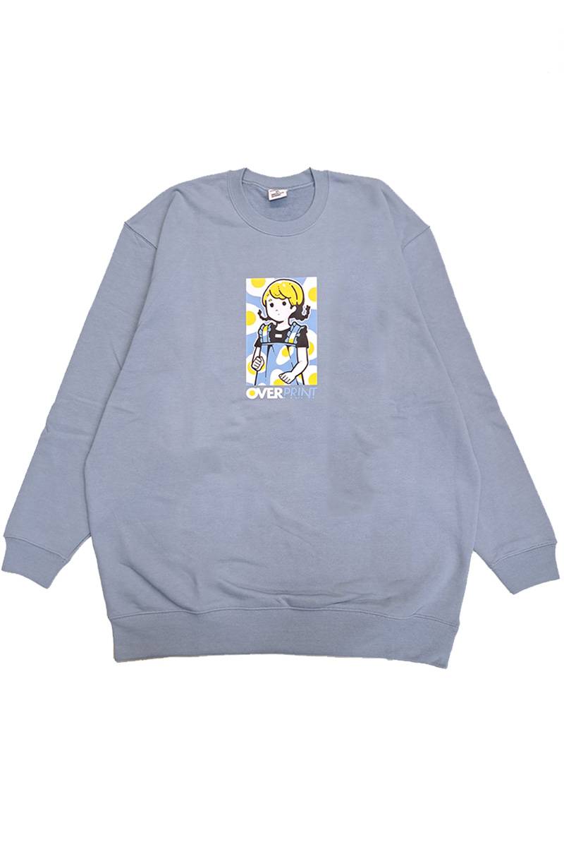over print (オーバープリント) saneyuki sweatshirts 1 - Blue