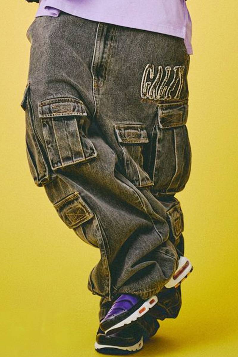 GALFY(ガルフィー) ぐるグニャデニムカーゴ - Brown