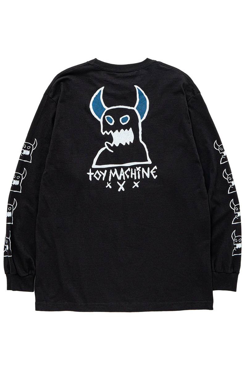 TOY MACHINE (トイマシーン) SKETCHY MONSTER LONG TEE - Black