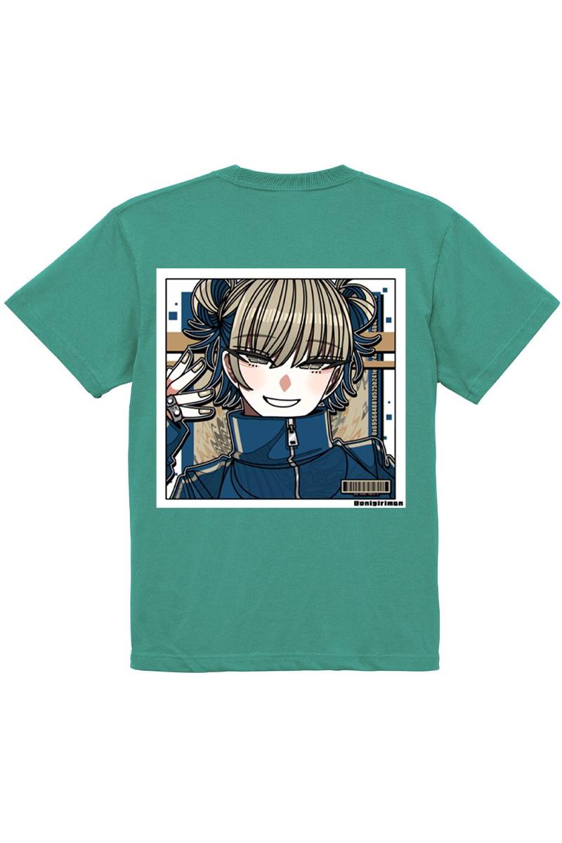 SCENE TOKYO (シーントウキョウ) up hair girl tee - Green