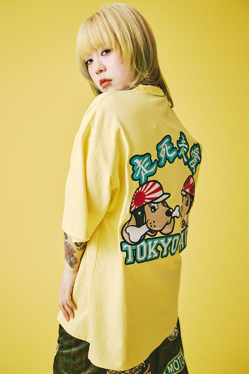【予約商品】GALFY (ガルフィー) 走死走愛Tシャツ - L.Yellow