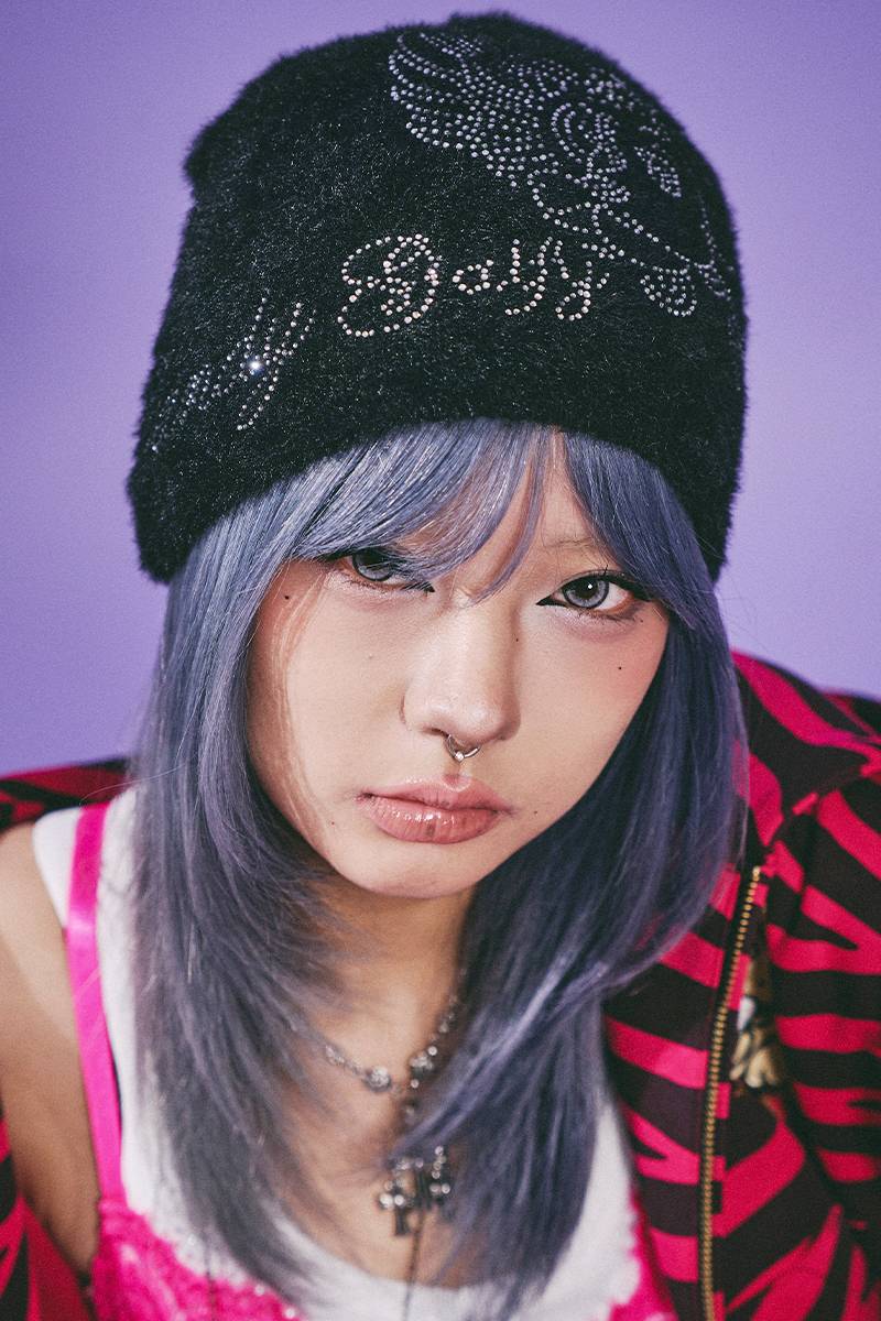 【予約商品】GALFY（ガルフィー）キラキラQUEEN ビーニー - BLACK