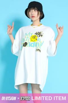 【ゲキクロ限定】DI:VISION (ディヴィジョン) FICTION TEE WHITE