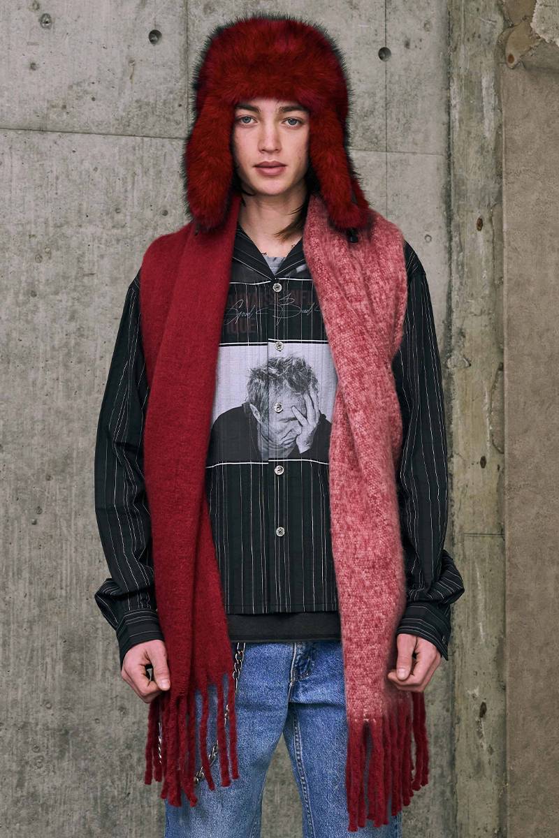 【予約商品】A Good Bad Influence(ア・グッド・バッド・インフルエンス) BYCOLOR SCARF - Red