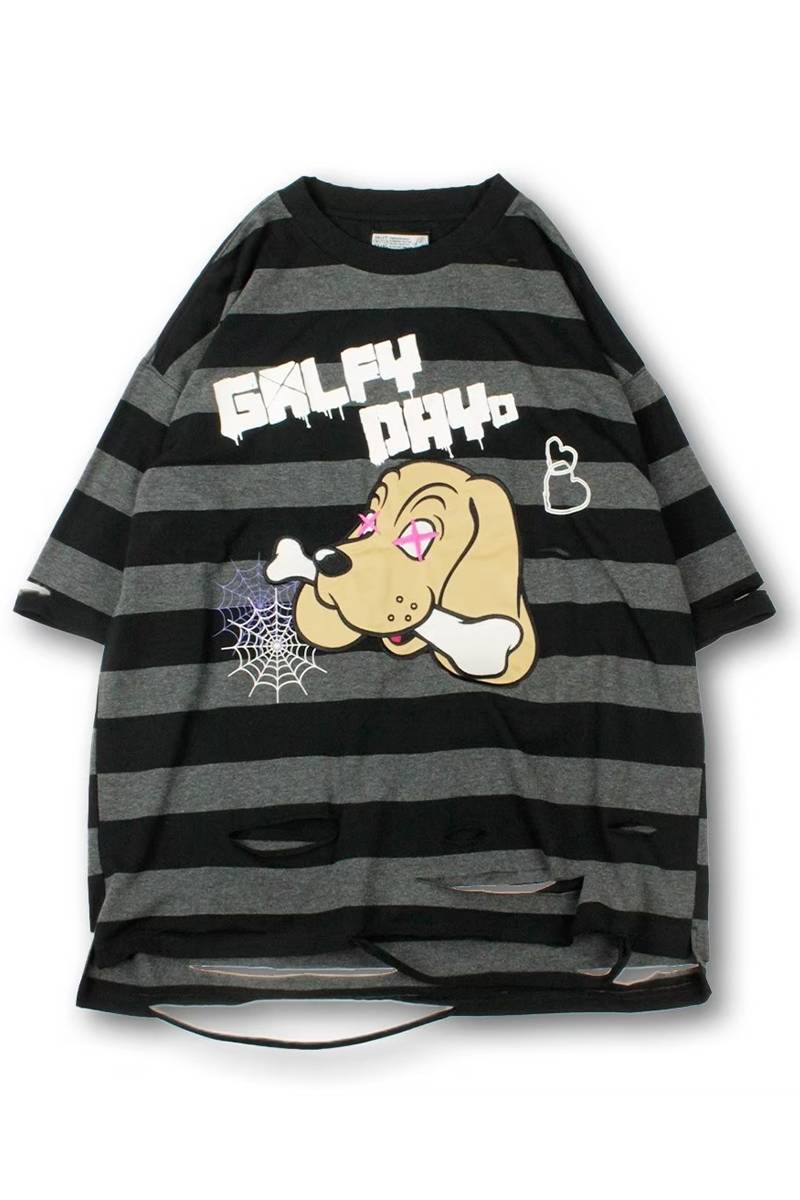 GALFY(ガルフィー) GALFY DAYoボーダーTee BLACK BORDER
