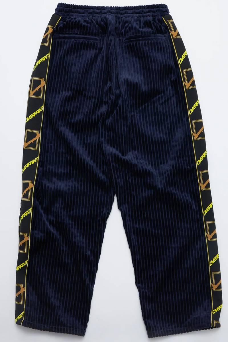 over print (オーバープリント) Corduroy jersey pants - Navy