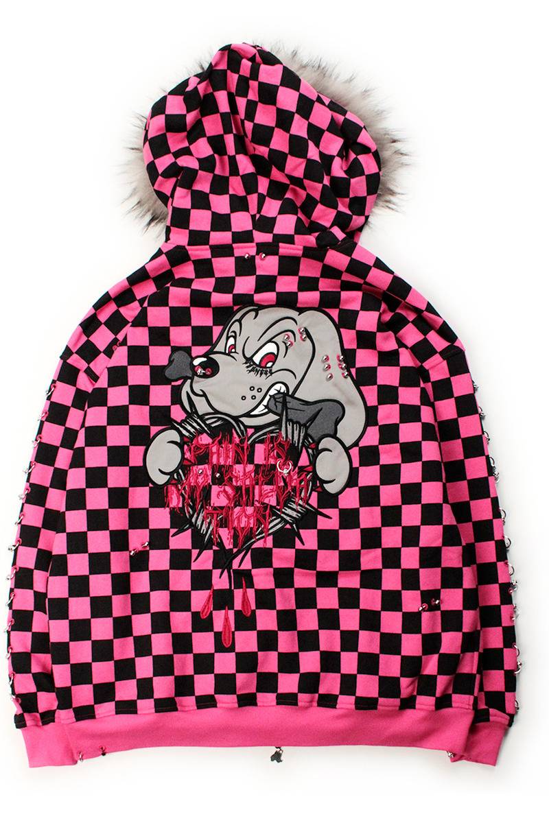 【予約商品】GALFY（ガルフィー）EMO IS NOT DEADパーカー - PINK