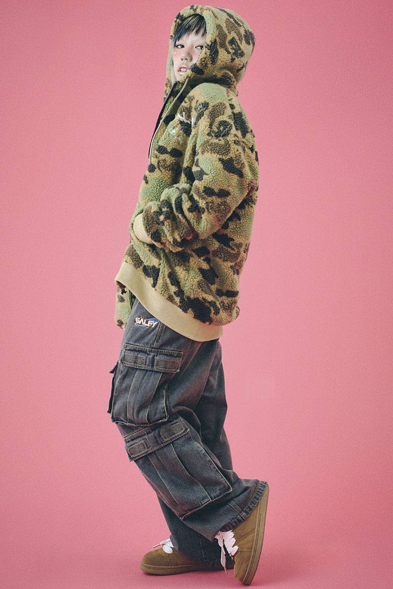 GALFY (ガルフィー) ガルフィーカモボアパーカー BEIGE / ロック GALFY (ガルフィー) ガルフィーカモボアパーカー BEIGE / ロック