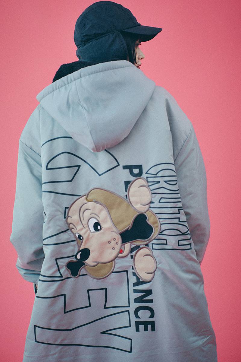 GALFY (ガルフィー) 立ちんぼテレクラコート GRAY