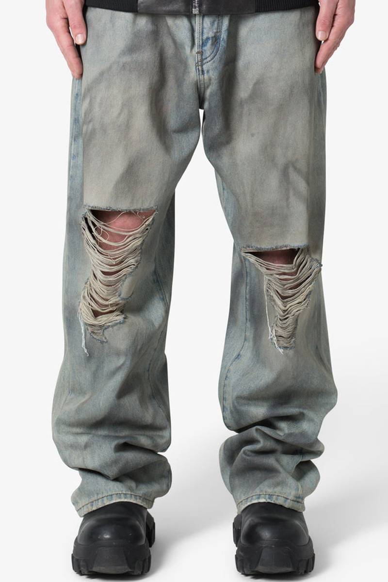 mnml(ミニマル) ULTRA BAGGY DESTROYED DENIM
