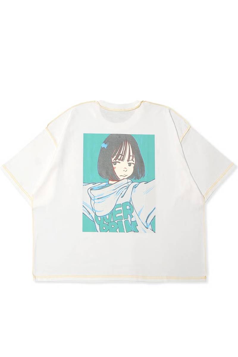 【お問い合わせ商品】over print POP ART Tee Ver:20 GLOW IN THE DARK - White