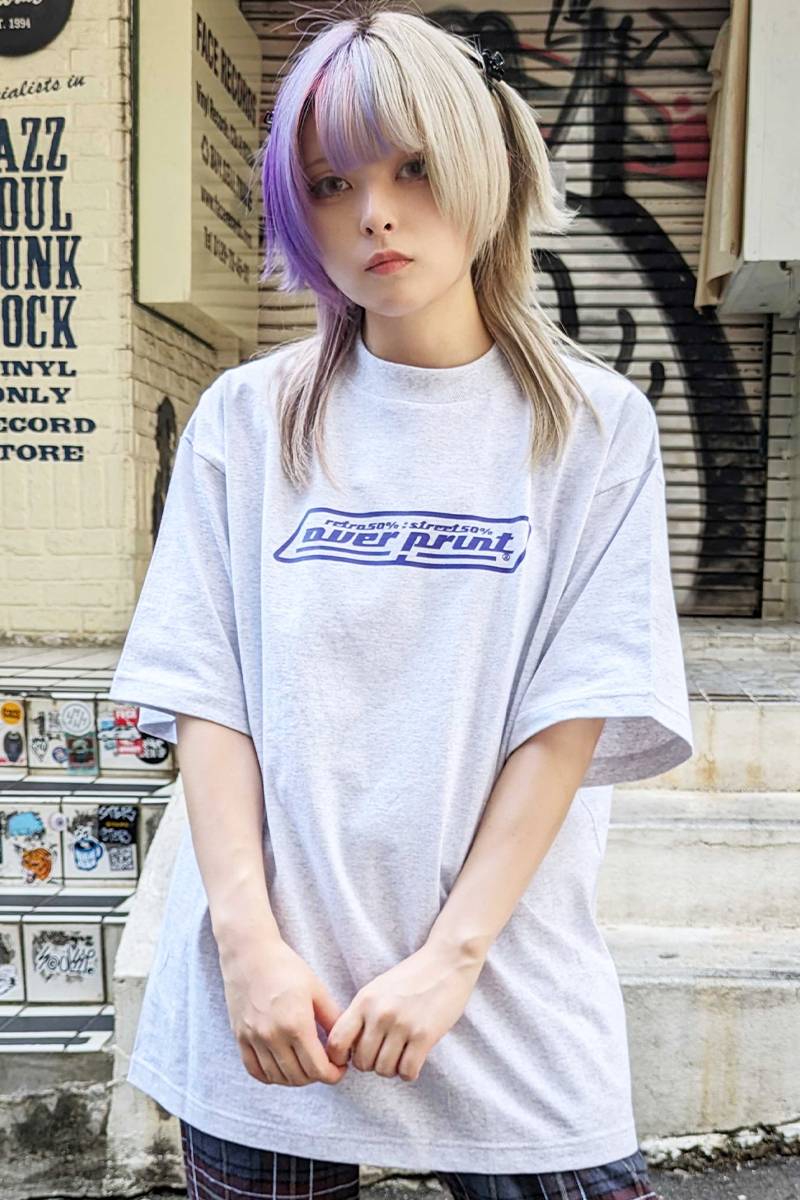 over print (オーバープリント) NEW STANDARD Tee ash gray