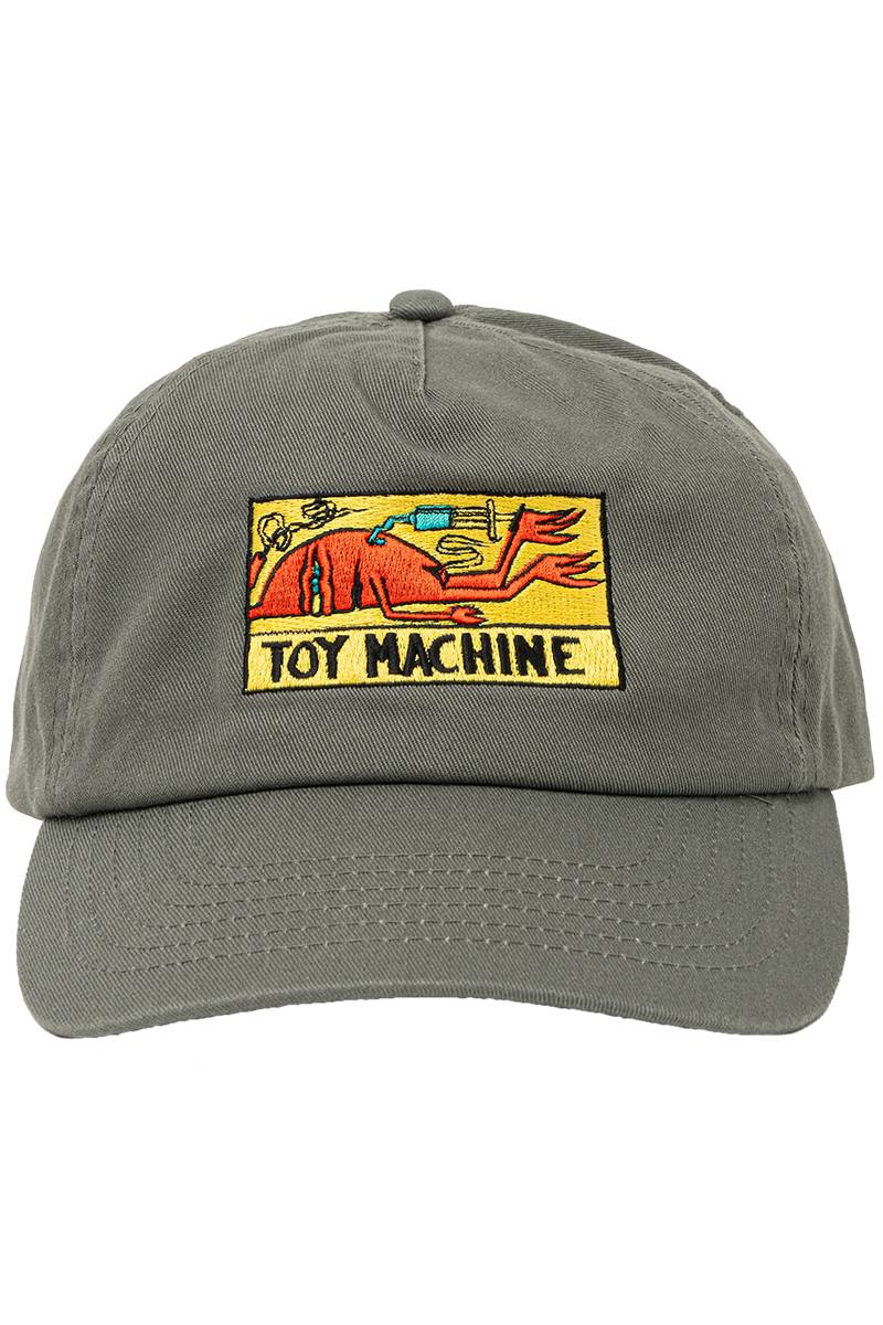 TOY MACHINE (トイマシーン) DRUGGED EYES 5PANEL CAP - Olive