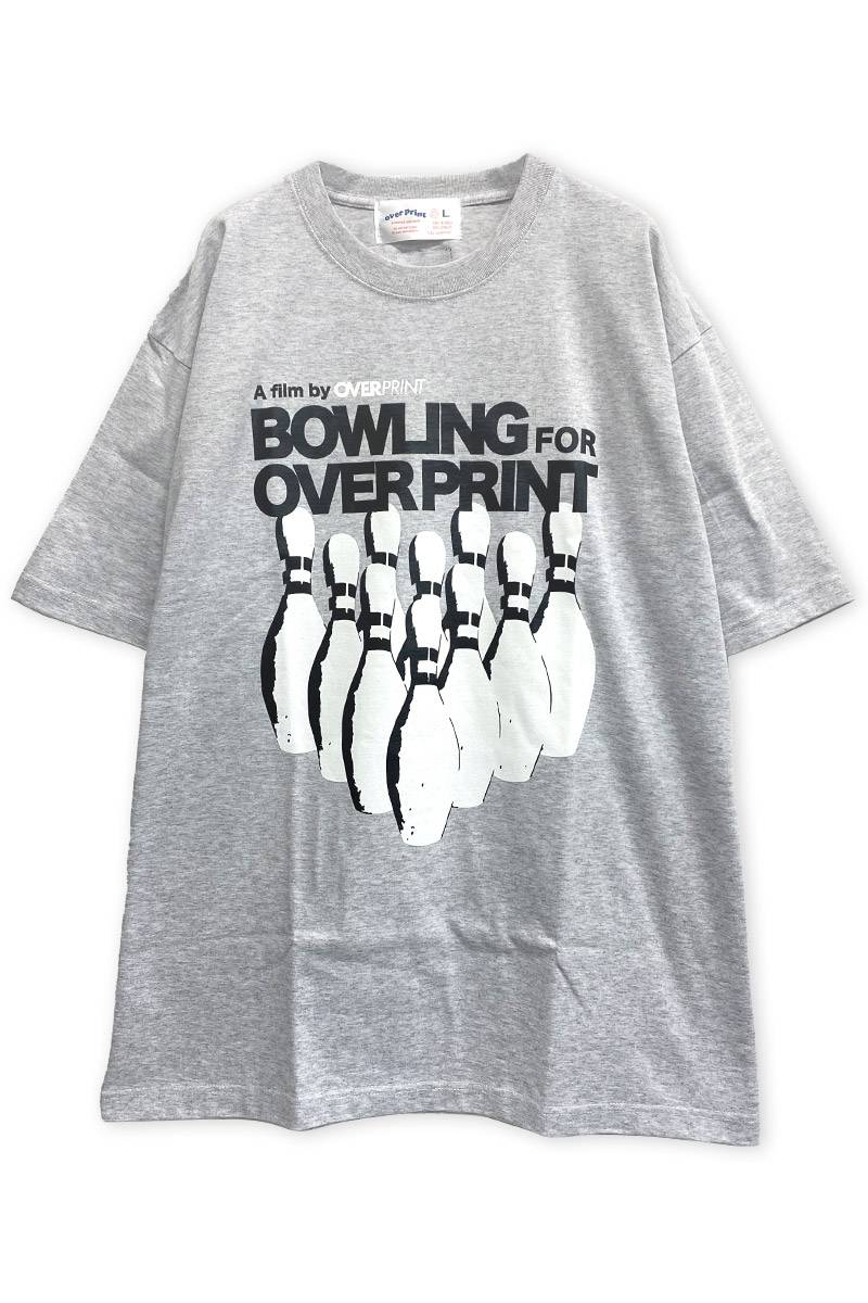 over print (オーバープリント) BOWLING Tee (ash gray)