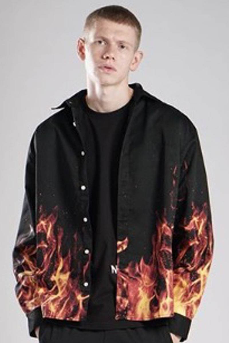 NOT COMMON SENSE ”BLAZE” L/S SHIRT