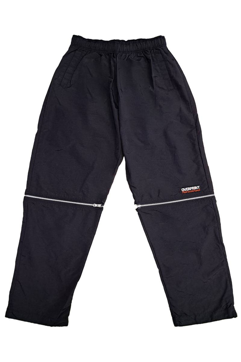 over print (オーバープリント) KNEE ZIP PANTS BLACK