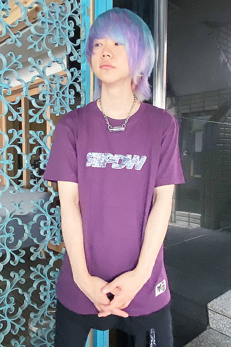 RIP DESIGN WORXX ライジングロゴアーミーTシャツ PURPLE