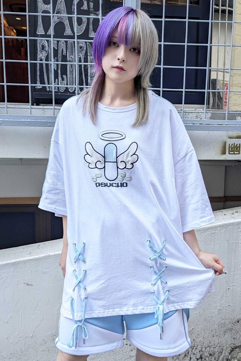 PSYCHO NATION (サイコネーション) お薬天使TEE WHITE