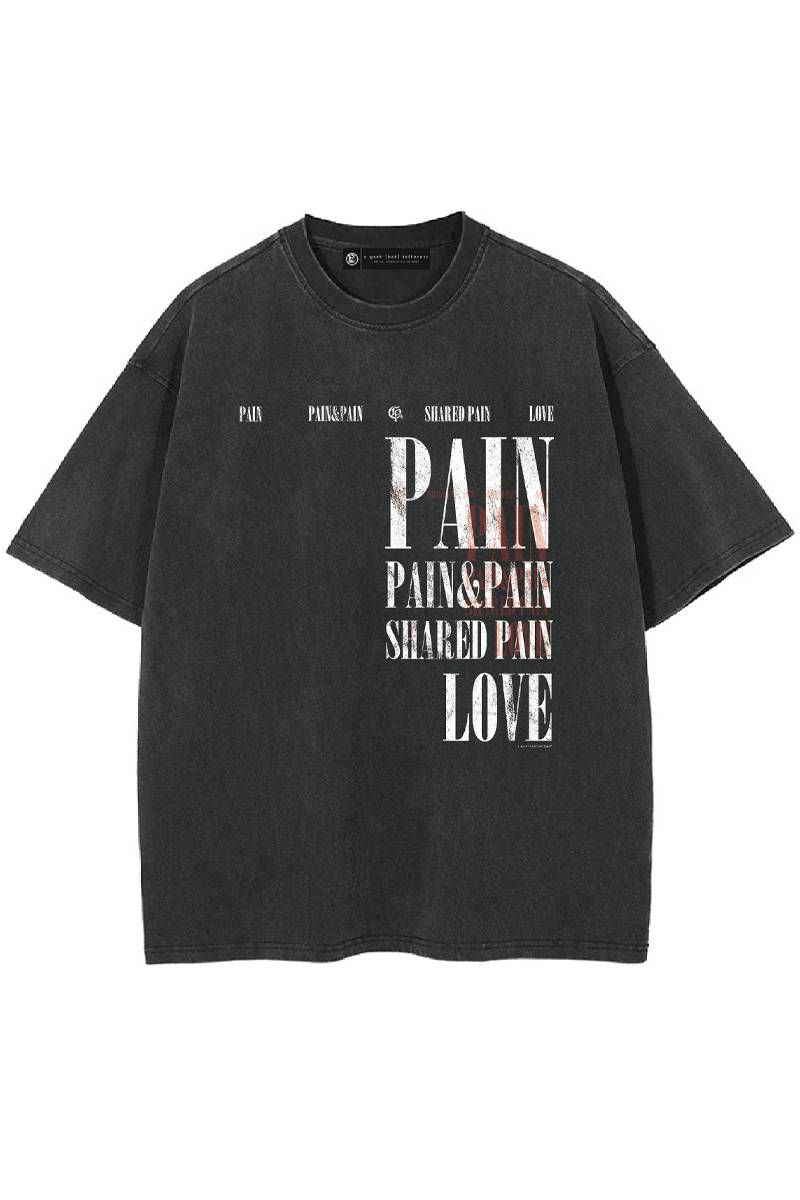 A Good Bad Influence (アグッドバッドインフルエンス) PAIN TO LOVE T-SHIRT - Black