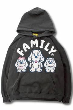 【予約商品】GALFY(ガルフィー)光るGALPEE family パーカー - Ink Black