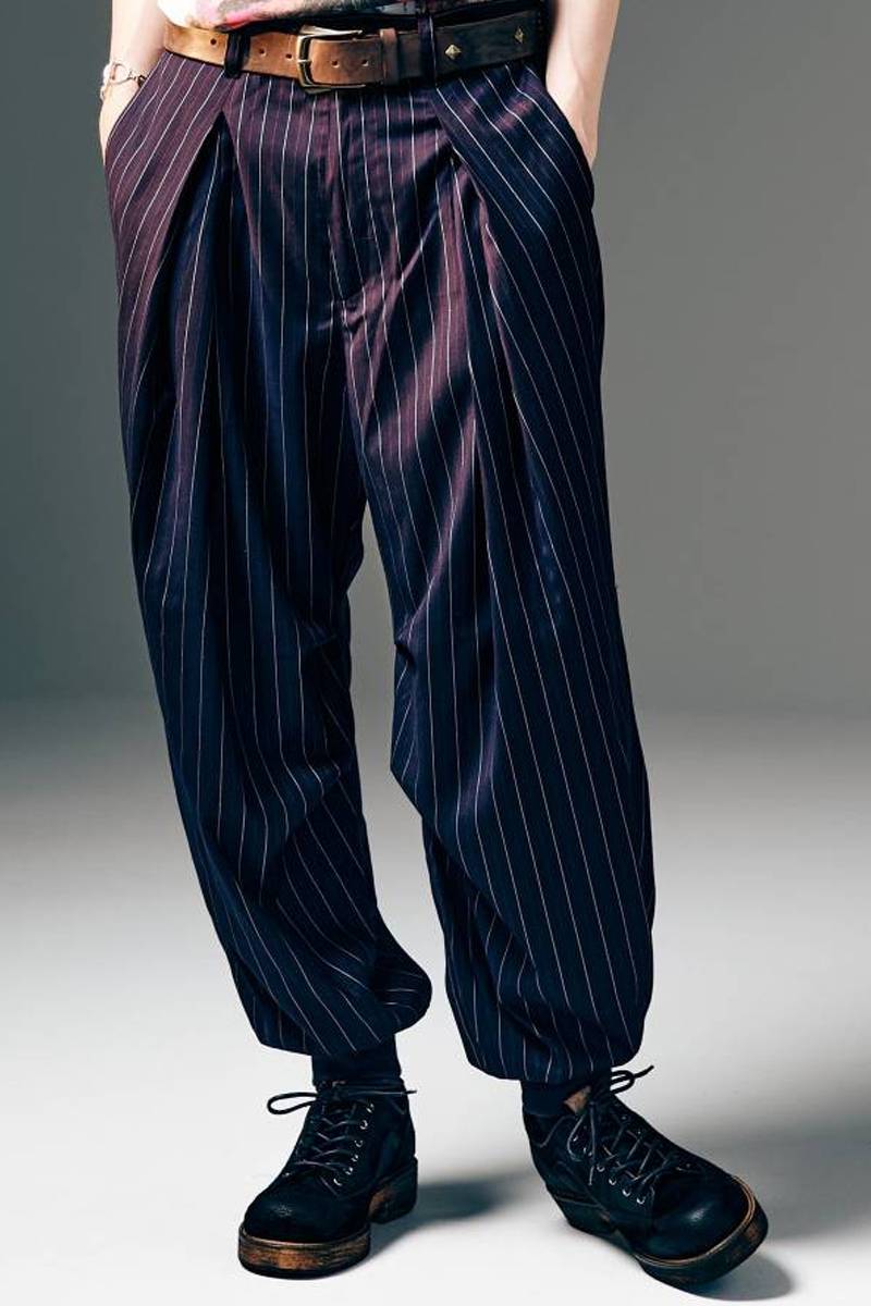 【予約商品】glamb(グラム)Tuck in Tuck Pants / タックインタックパンツ - Wine
